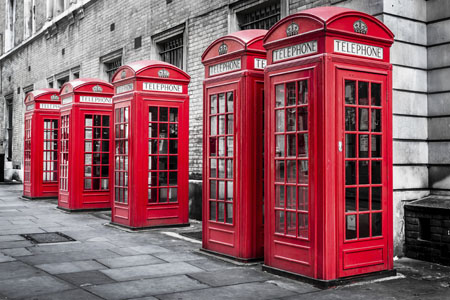 Cabinas de teléfono en Londres